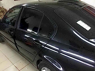 Съемная 25% тонировка задних дверей BMW 3