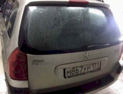 Съёмная тонировка 25%  PEUGEOT 307