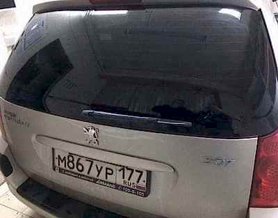 Съёмная тонировка 25%  PEUGEOT 307